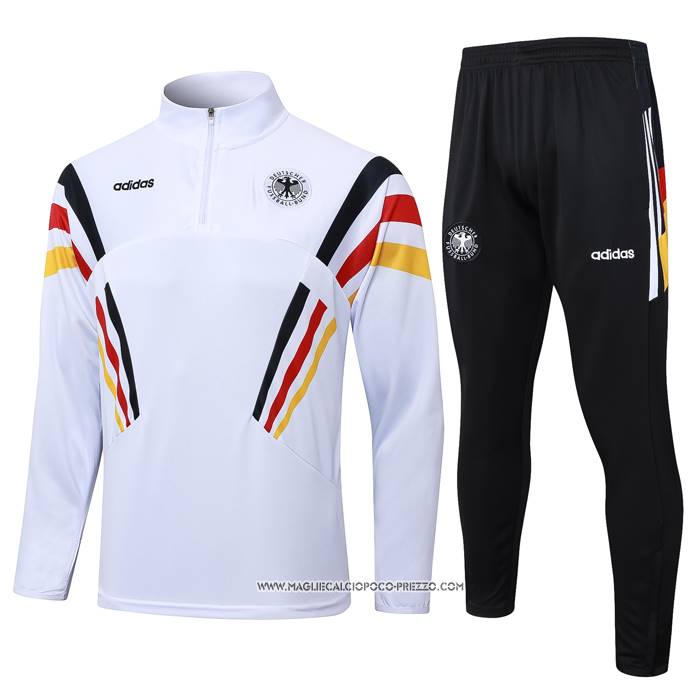 Tuta da Track Felpa Germania 2024-2025 Bianco